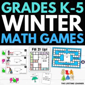 Winter Math Games for Grades K-5