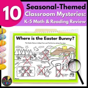 10 seasonal mysteries for math and reading in k-5