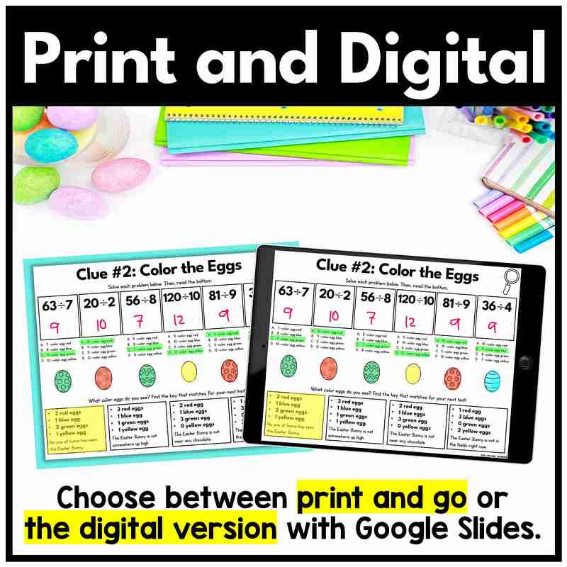 Easter Mystery – 5th Grade Math Review - Image 3