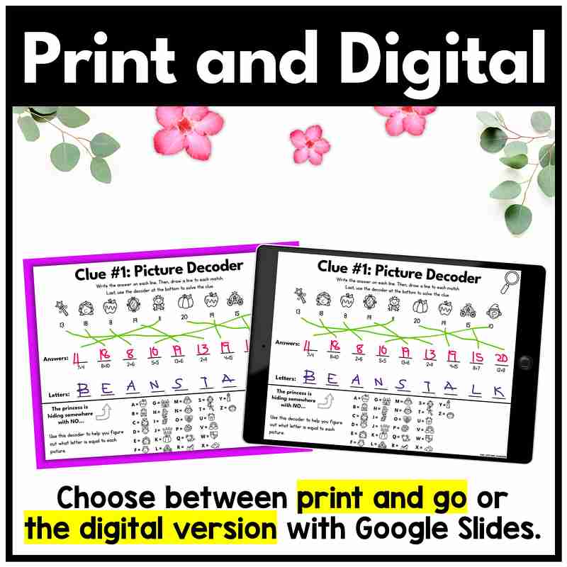 Fairy Tale Mystery – 5th Grade 2 by 4 Digit Multiplication - Image 3
