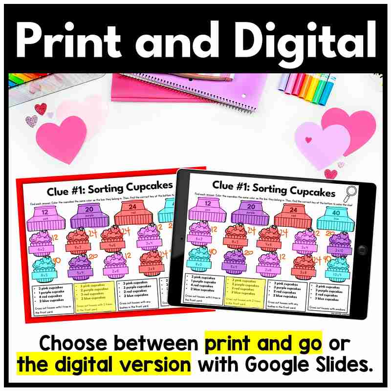Valentine’s Day Mystery – 5th Grade Math Review - Image 3