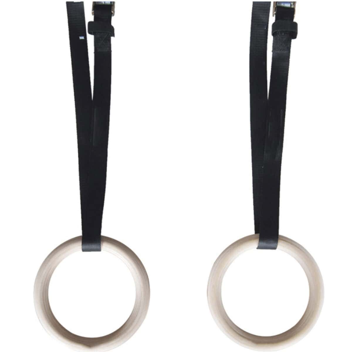 حلق الجمباز الخشبي  Wooden Gym Rings (28mm/32mm)