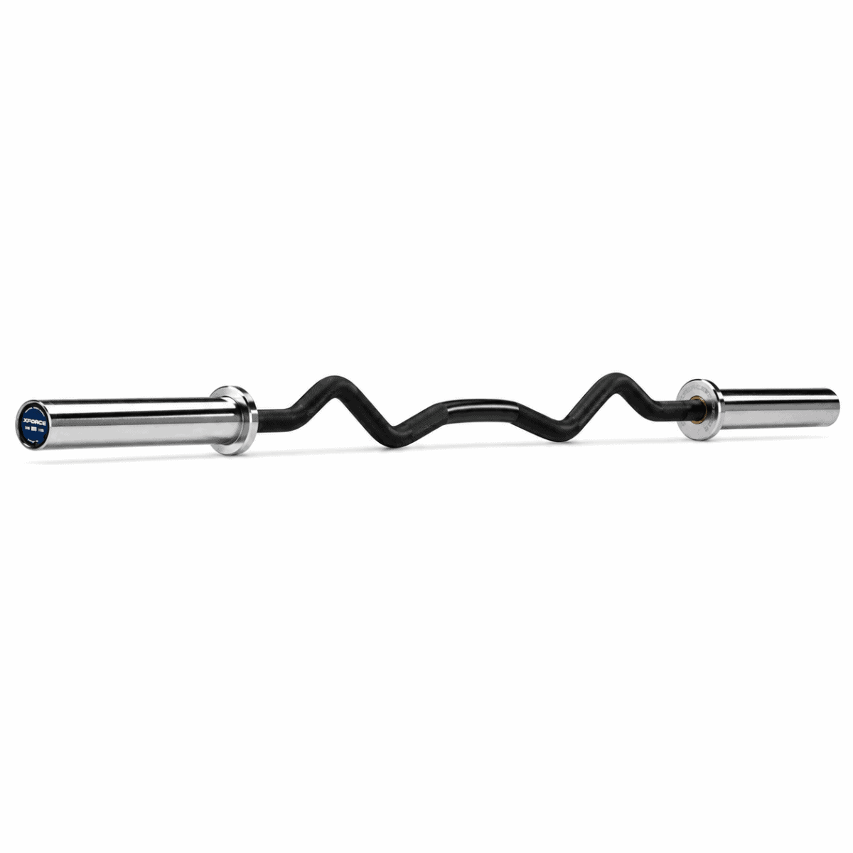 بار متعرج زجزاج أولمبي EZ Curl وزن 11.5 كجم طول 142 سم XFORCE OK5004-3