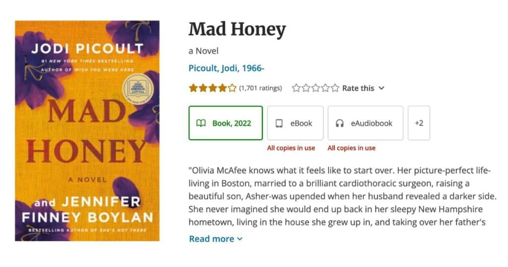 Mad honey book for child advocacy in Lawrence KS