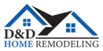D&D Home Remodeling logo with two house roofs