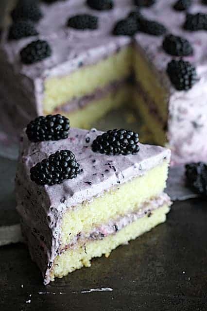 Blackberry Lime Layer Cake