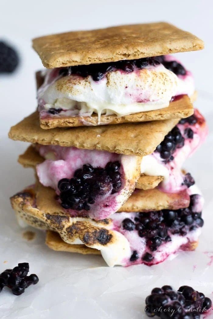 Blackberry White Chocolate S’mores