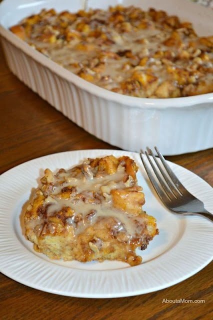 Pumpkin French Toast Bake with Maple Drizzle