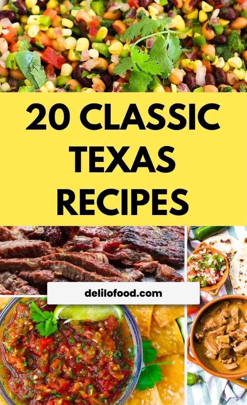 Pin this: 20 Texas Recipes full of flavor