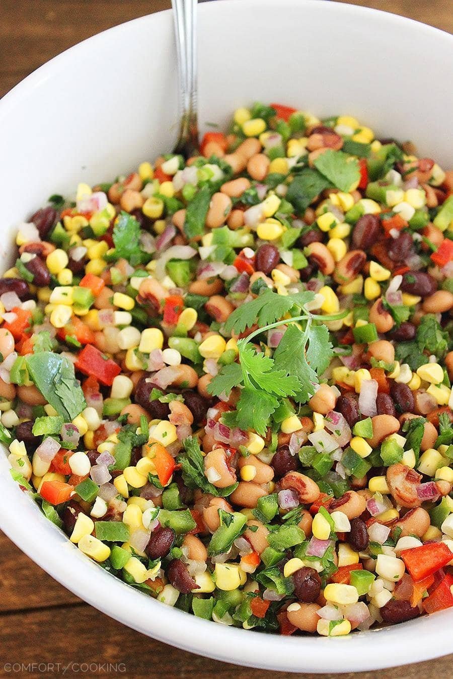 Texas caviar bean salad with vegetables