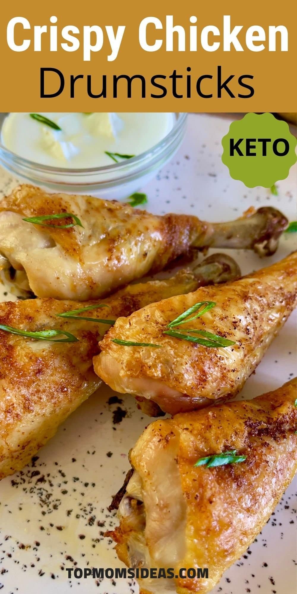 Crispy oven baked chicken drumsticks on a tray