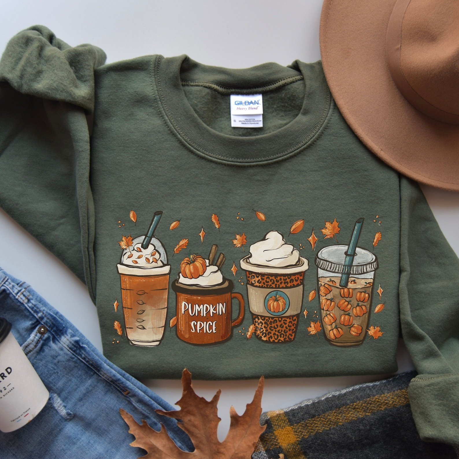 Fall coffee sweatshirt cozy gift