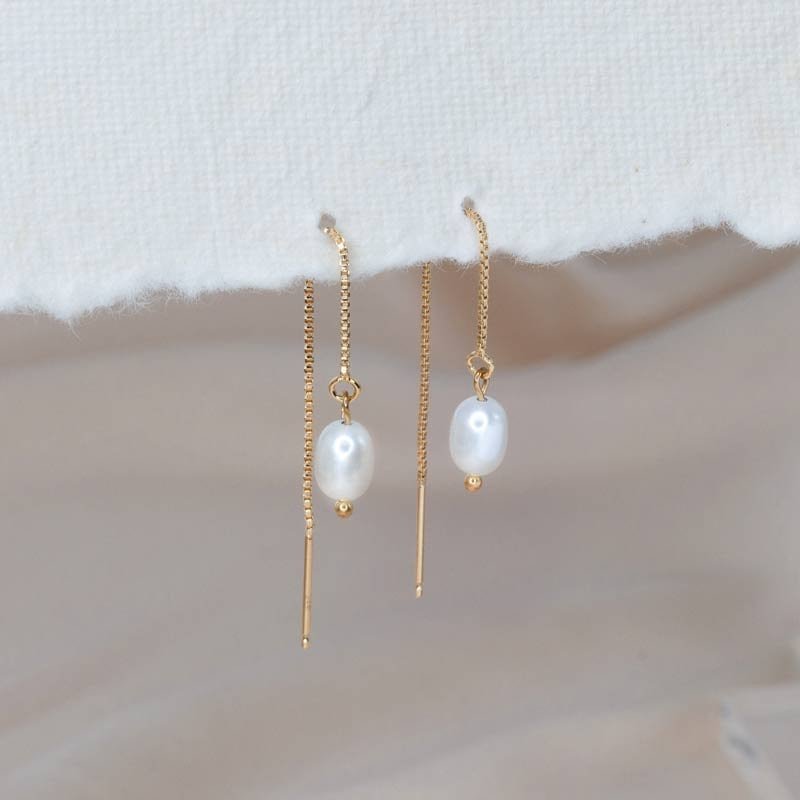 Pearl drop earrings