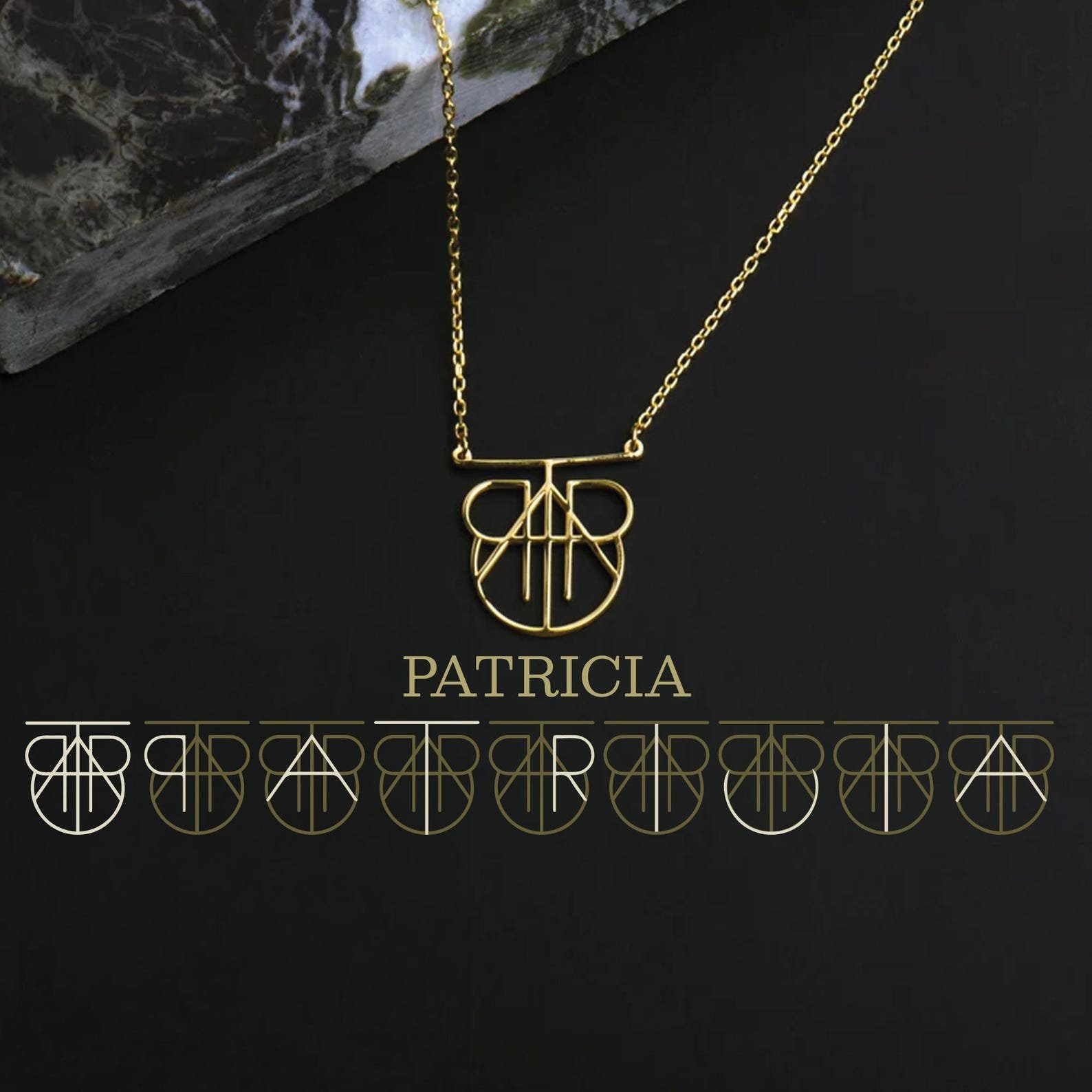 Personalized name necklace — elegant handmade jewelry gift for her