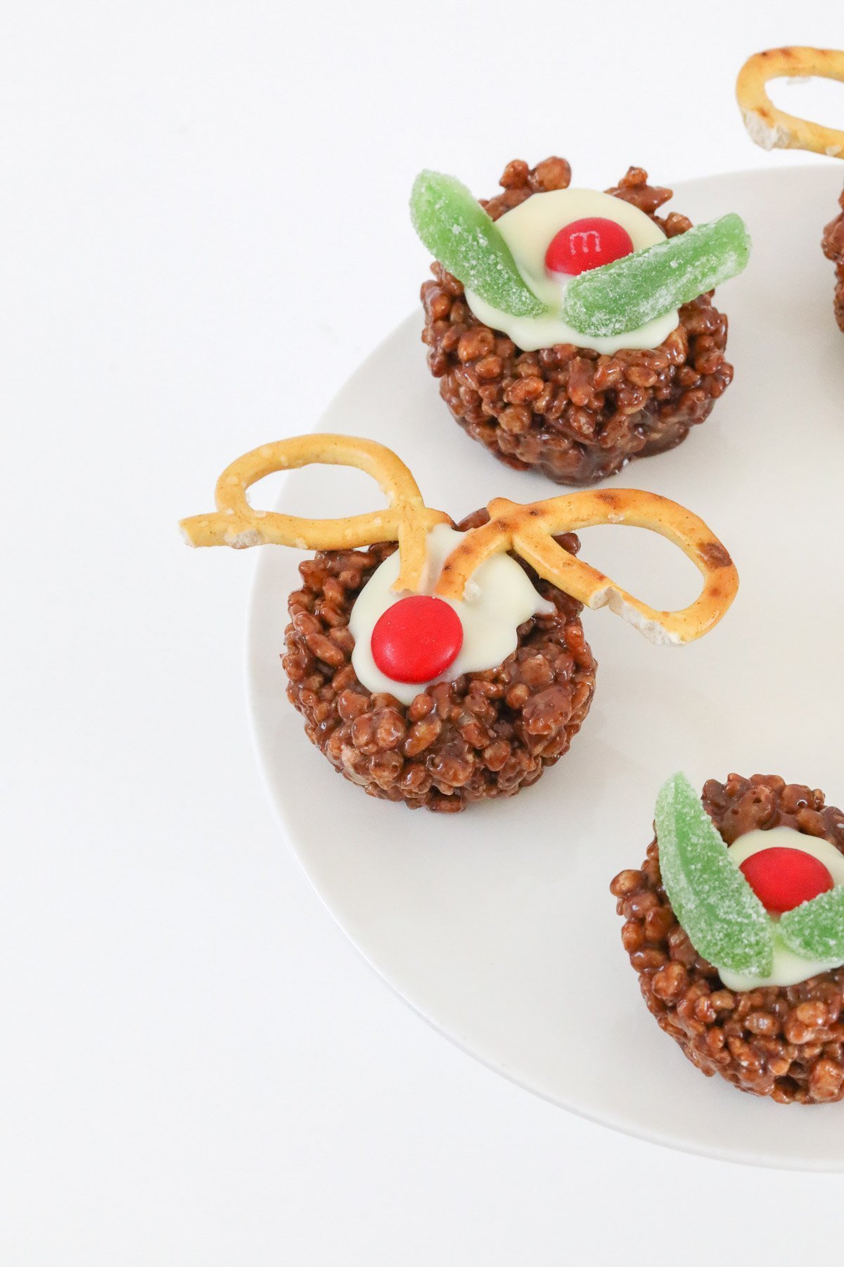 Mars Bar chocolate Christmas crackles with festive sprinkles