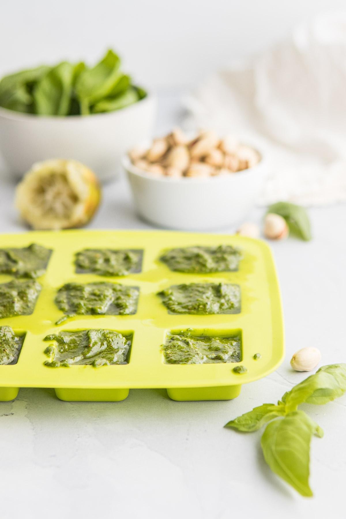 Homemade pistachio pesto sauce — creamy, nutty, and perfect for pasta