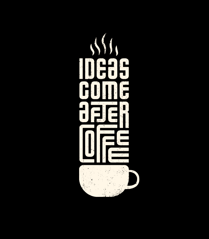 Creative Coffee Quote Wall Art