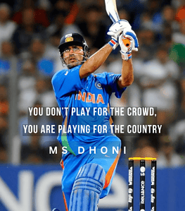Dhoni’s Motivational Quote Wall Art