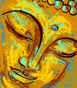 Divine Golden Buddha Wall Art