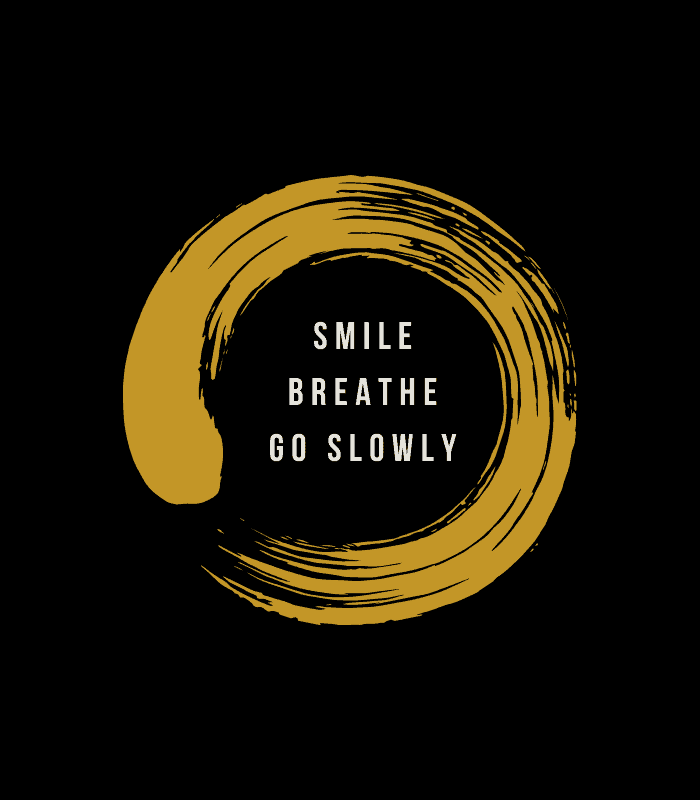 Smile Breathe Slow Quote Wall Art