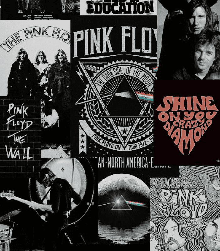 Pink Floyd Collage Wall Art