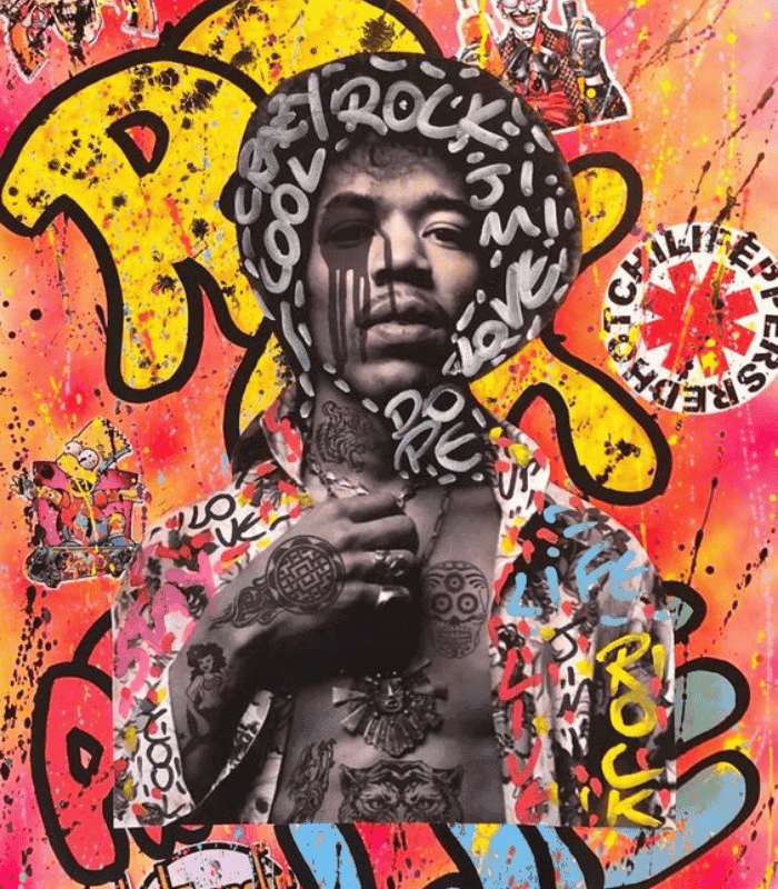Bob Marley Street Painting Wall Art