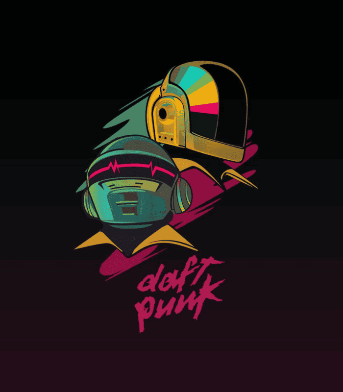 Electronic Music Band Daft Punk Wall Art