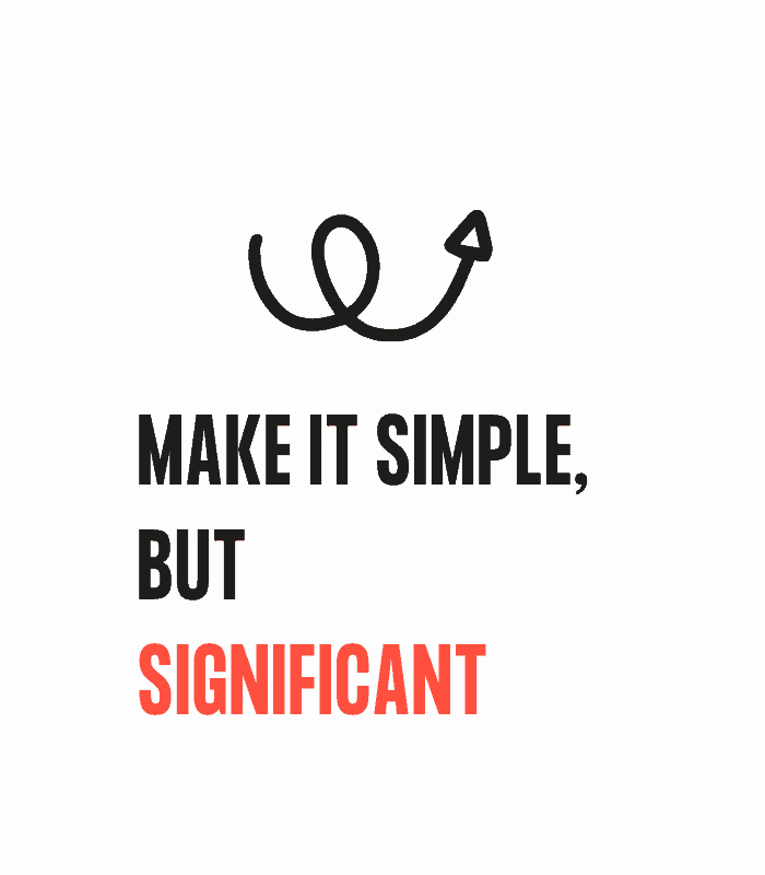Make It Simple Motivational Quote Wall Art | Glass Framed Poster for Home and Office - Image 2