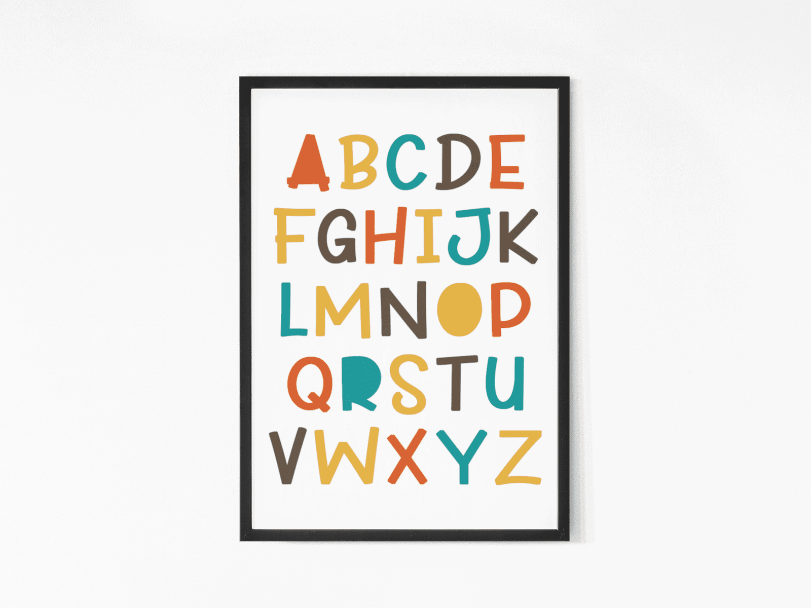 ABCD wall art for kids room for Kid's room and Study room - Image 2