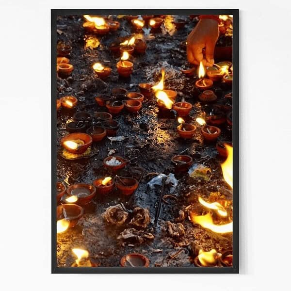 Beautiful Temple Lights Wall Art