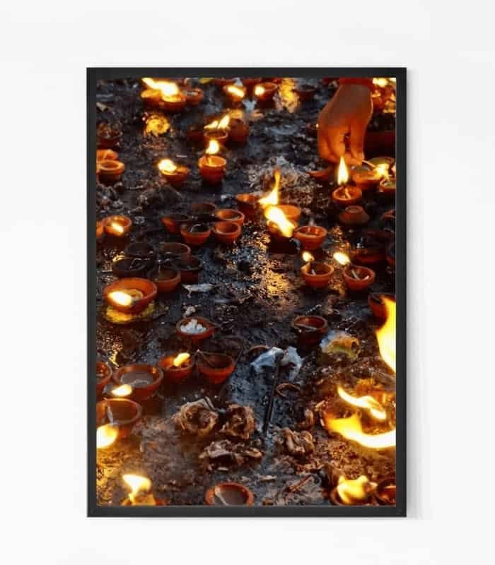 Beautiful Temple Lights Wall Art