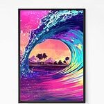 Colorful Wave Wall Art