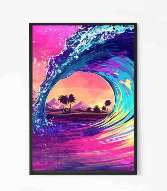 Colorful Wave Wall Art Colorful Wave Wall Art