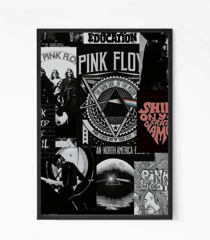 Pink Floyd Collage Wall Art Pink Floyd Collage Wall Art