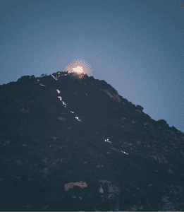 Thiruvannamalai Arunachala Temple Light Wall Art