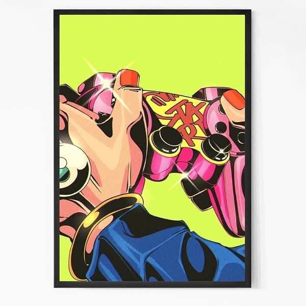 Retro Joystick Wall Art