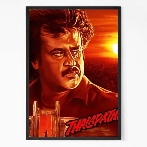 Thalapathi Rajinikanth Wall Art