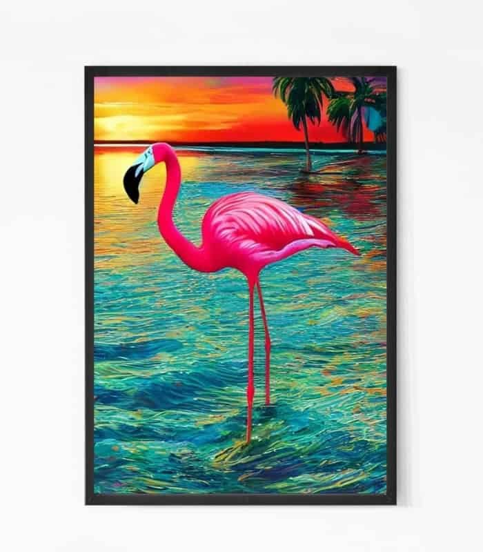 Sunset Flamingo Wall Art Sunset Flamingo Wall Art