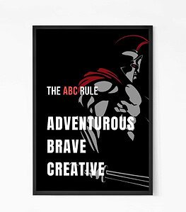 ABC Motivational Quote Wall Art
