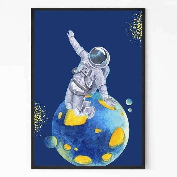 Astronaut in Space Wall Art