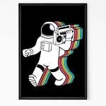 Astronaut with Boombox Wall Art