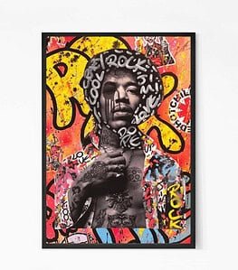 Bob Marley Street Painting Wall Art