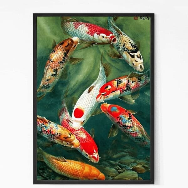 Enchanting Koi Fish Wall Poster