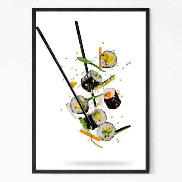 Flavourful Japanese Sushi Wall Art