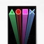 Gaming Console Symbols Wall Art
