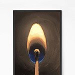 Hand painted match tick wall art