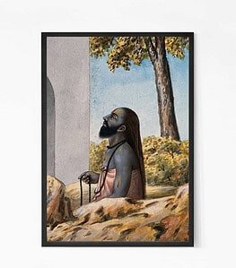 Hindu Sage Oil Painting Wall Art