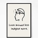 Imagine More Quote Wall Art