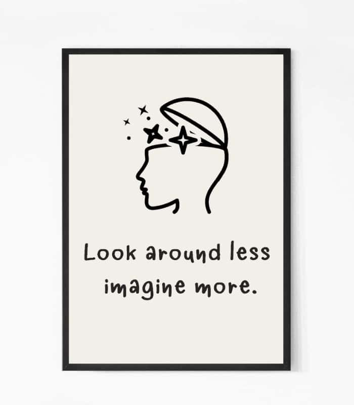 Imagine More Quote Wall Art