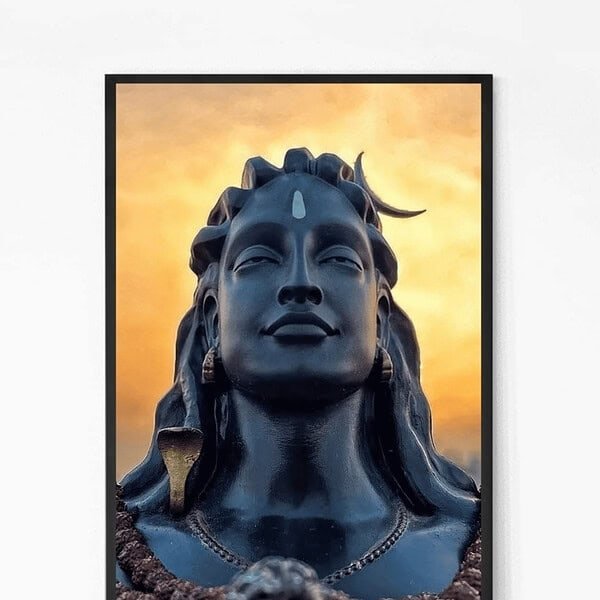 Isha Adiyogi Shiva Linga Wall Art